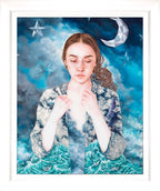 A Paper Moon - Original - SOLD by artist Kerry Darlington - Wyecliffe Galleries