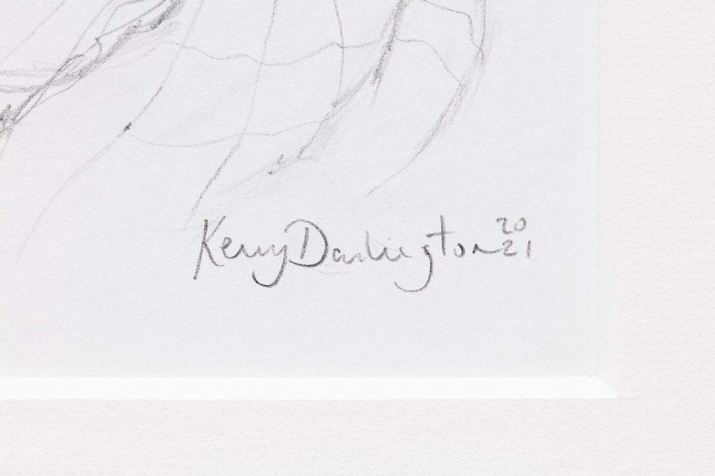 A Silver Lining - Original Sketch - SOLD by artist Kerry Darlington - Wyecliffe Galleries