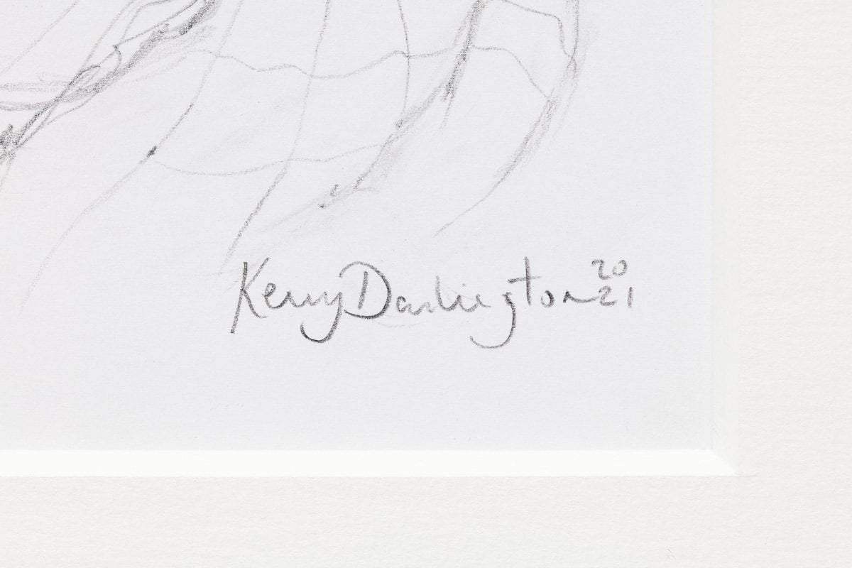 A Silver Lining - Original Sketch - SOLD by artist Kerry Darlington - Wyecliffe Galleries