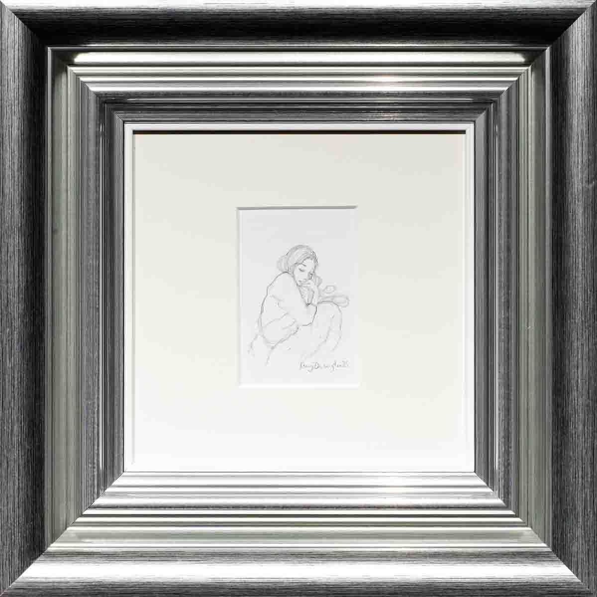 A Silver Lining - Original Sketch - SOLD Kerry Darlington Framed
