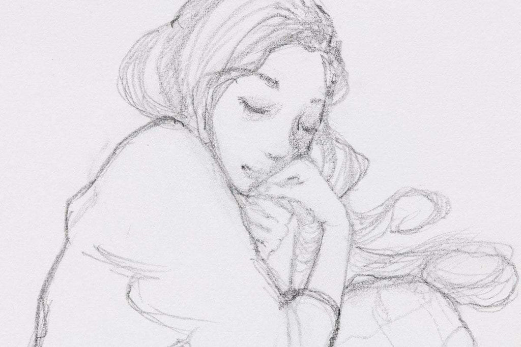 A Silver Lining - Original Sketch - SOLD by artist Kerry Darlington - Wyecliffe Galleries