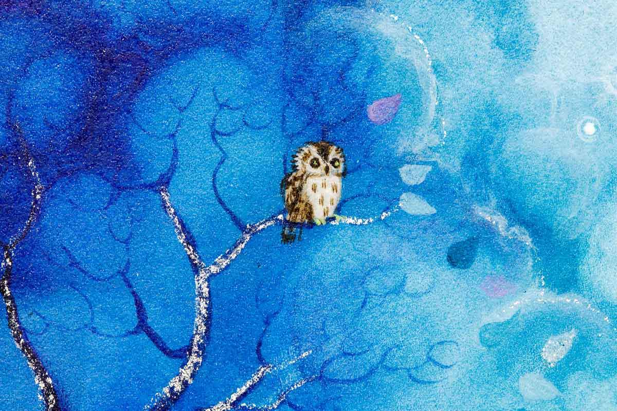 A Silver Lining - Original - SOLD by artist Kerry Darlington - Wyecliffe Galleries