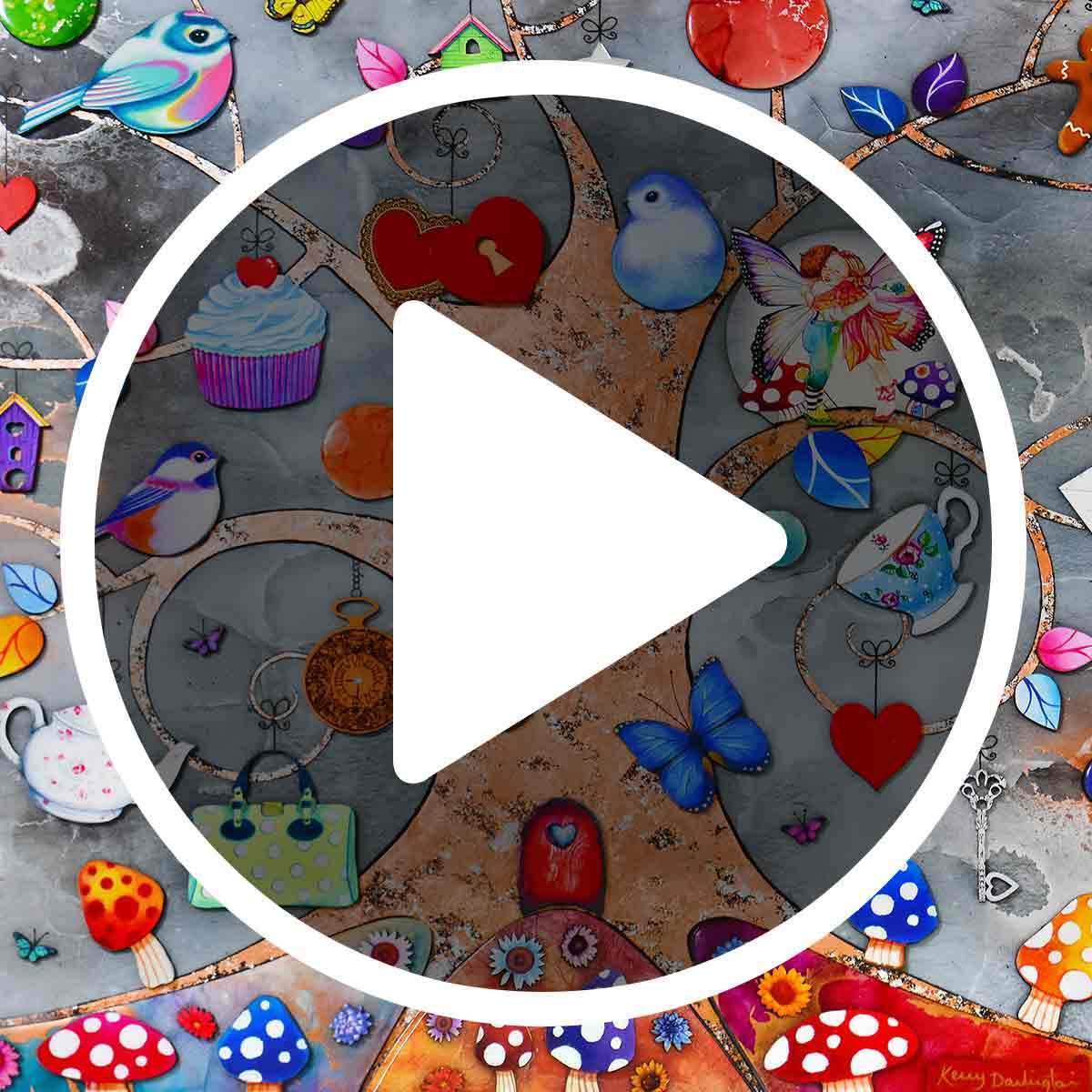 A Tree Full of Love - Edition - SOLD OUT by artist Kerry Darlington - Wyecliffe Galleries