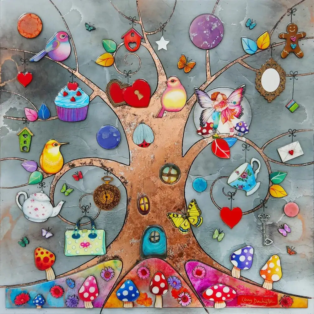 A Tree Full of Love - Edition - SOLD OUT by artist Kerry Darlington - Wyecliffe Galleries