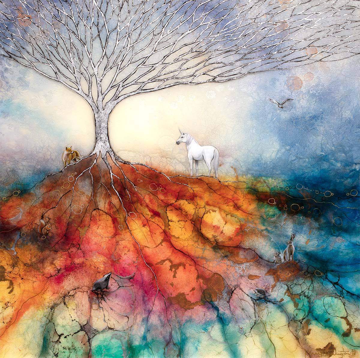 Absorb The Light - Original - SOLD by artist Kerry Darlington - Wyecliffe Galleries