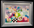 Afternoon Tea In Giggleswick - Original - SOLD by artist Kerry Darlington - Wyecliffe Galleries