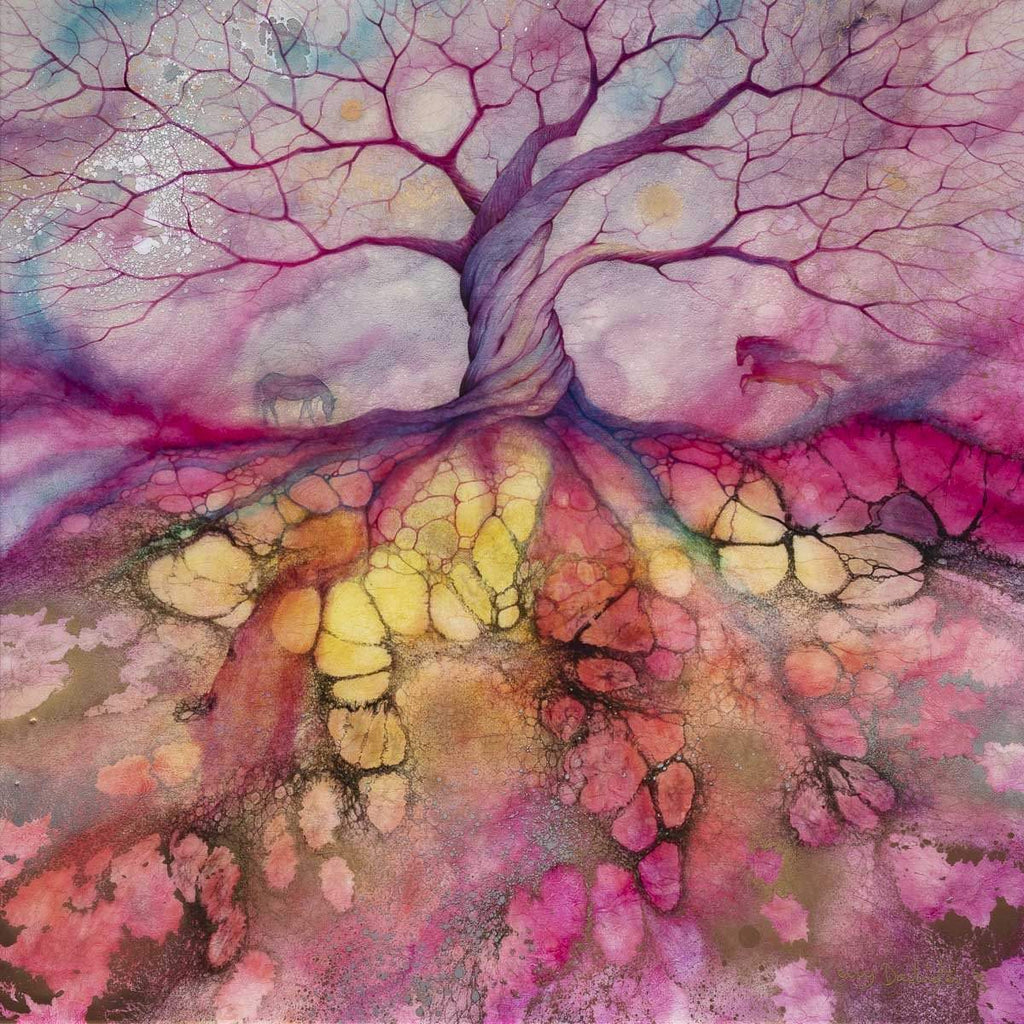 Ahimsa - Original - SOLD by artist Kerry Darlington - Wyecliffe Galleries