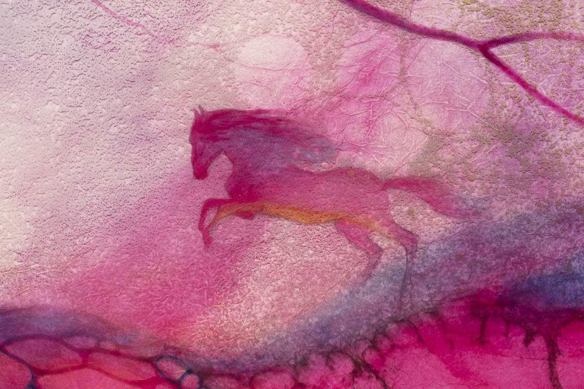 Ahimsa - Original - SOLD by artist Kerry Darlington - Wyecliffe Galleries