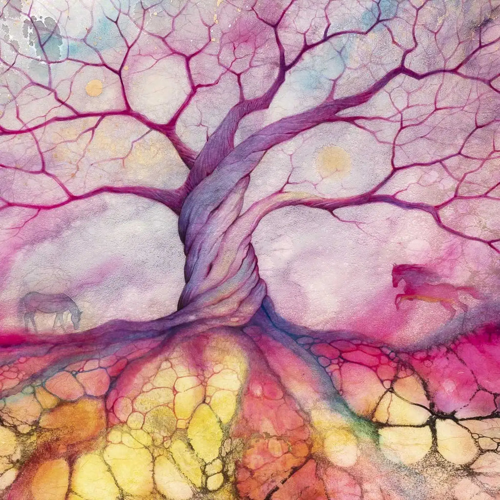 Ahimsa - Original - SOLD by artist Kerry Darlington - Wyecliffe Galleries