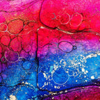 Ajoite - Original - SOLD by artist Kerry Darlington - Wyecliffe Galleries