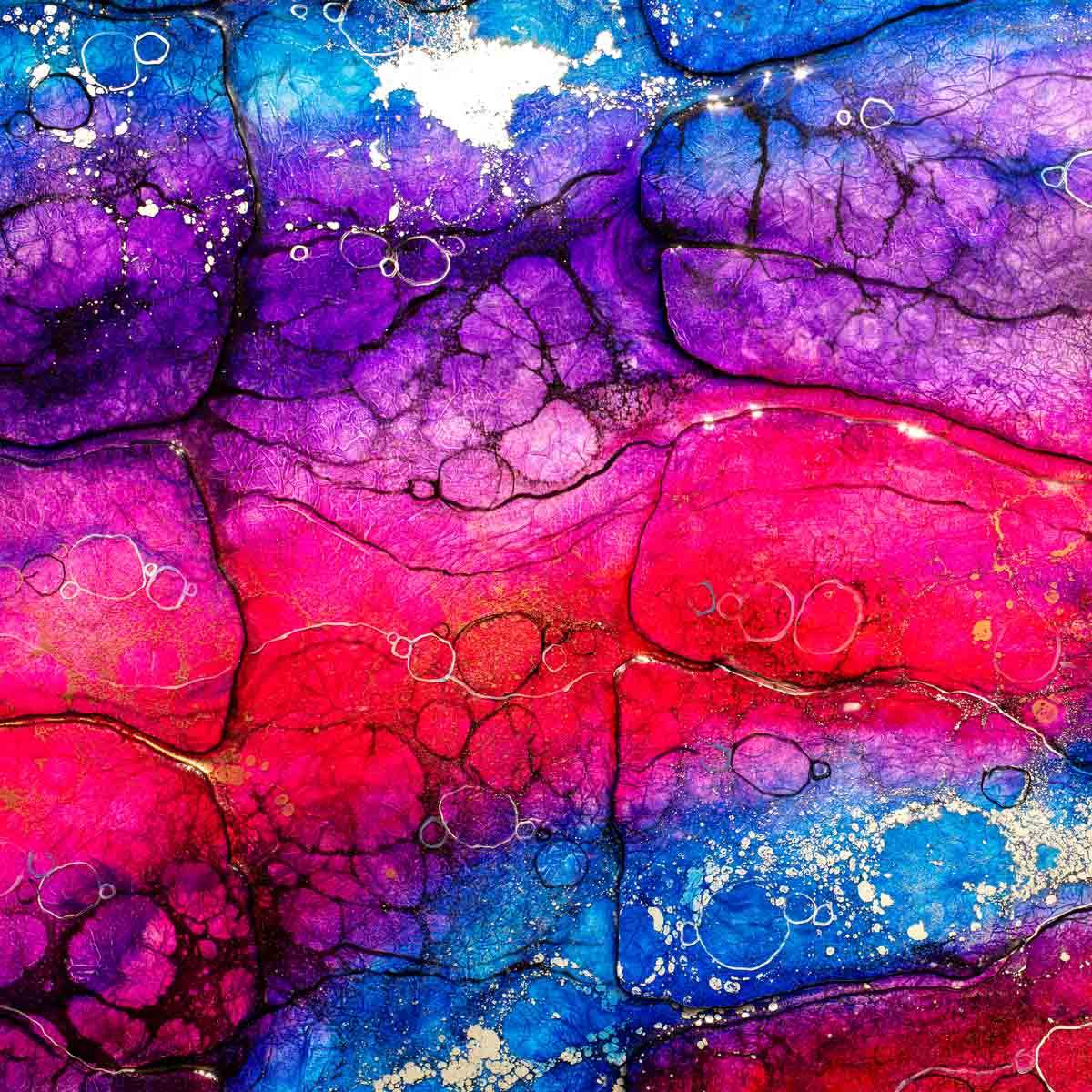 Ajoite - Original - SOLD by artist Kerry Darlington - Wyecliffe Galleries