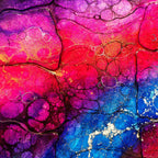 Ajoite - Original - SOLD by artist Kerry Darlington - Wyecliffe Galleries