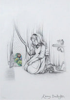 Alice and the Little Door (sketch) - SOLD OUT by artist Kerry Darlington - Wyecliffe Galleries