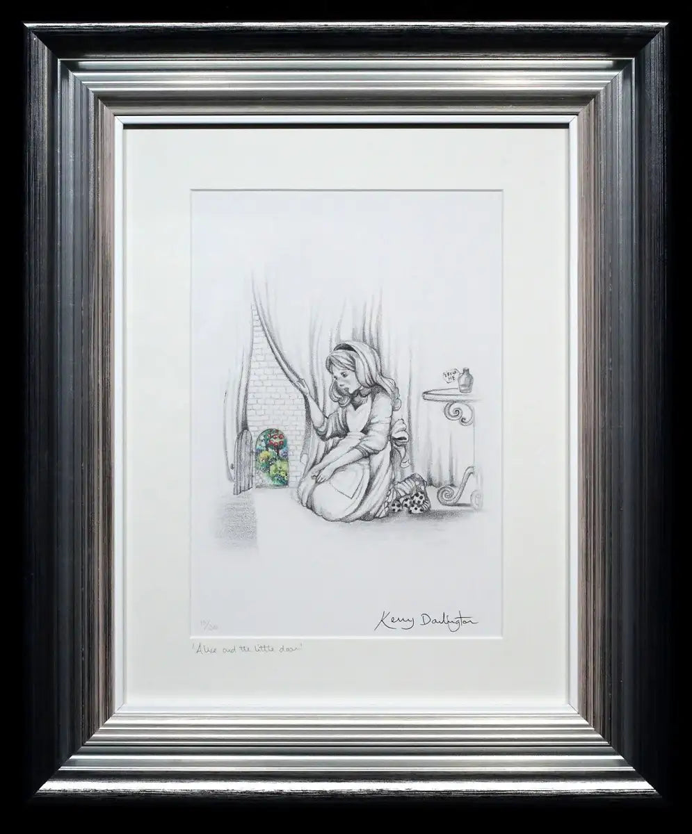 Alice and the Little Door (sketch) - SOLD OUT by artist Kerry Darlington - Wyecliffe Galleries
