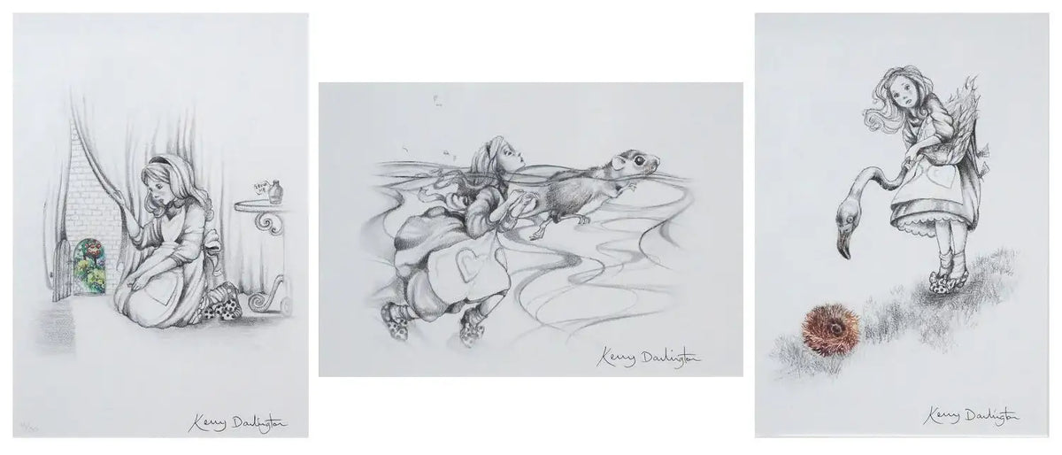 Alice Boutique Sketch Collection - Edition - SOLD by artist Kerry Darlington - Wyecliffe Galleries
