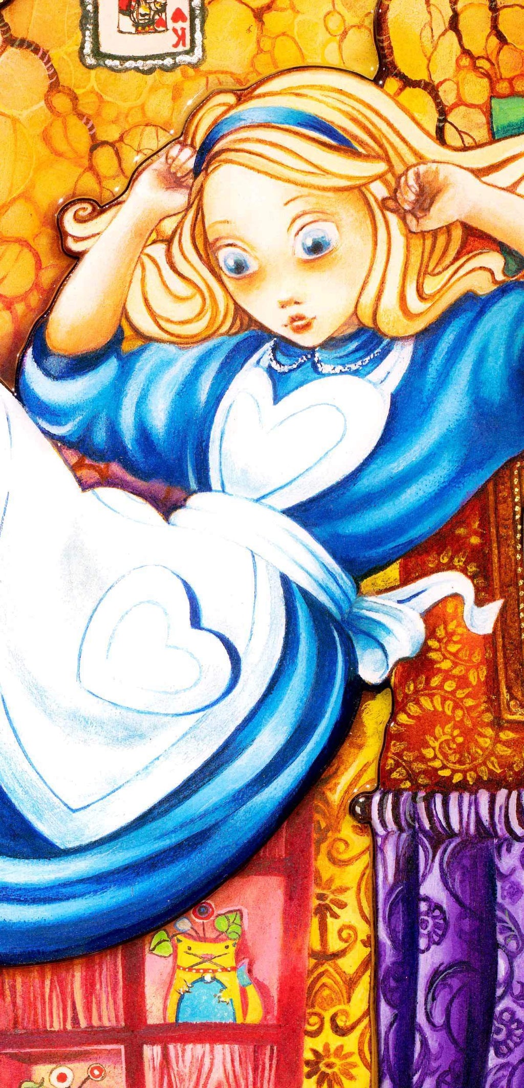 Alice Down the Rabbit Hole - Edition - SOLD by artist Kerry Darlington - Wyecliffe Galleries