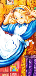 Alice Down the Rabbit Hole - Edition - SOLD by artist Kerry Darlington - Wyecliffe Galleries