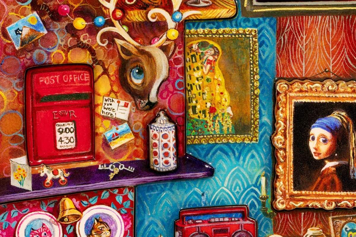 Alice Down the Rabbit Hole - Edition - SOLD by artist Kerry Darlington - Wyecliffe Galleries