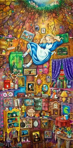 Alice Down the Rabbit Hole - Edition - SOLD by artist Kerry Darlington - Wyecliffe Galleries