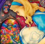 Alice Finds the Little Door - RARE Edition - SOLD by artist Kerry Darlington - Wyecliffe Galleries