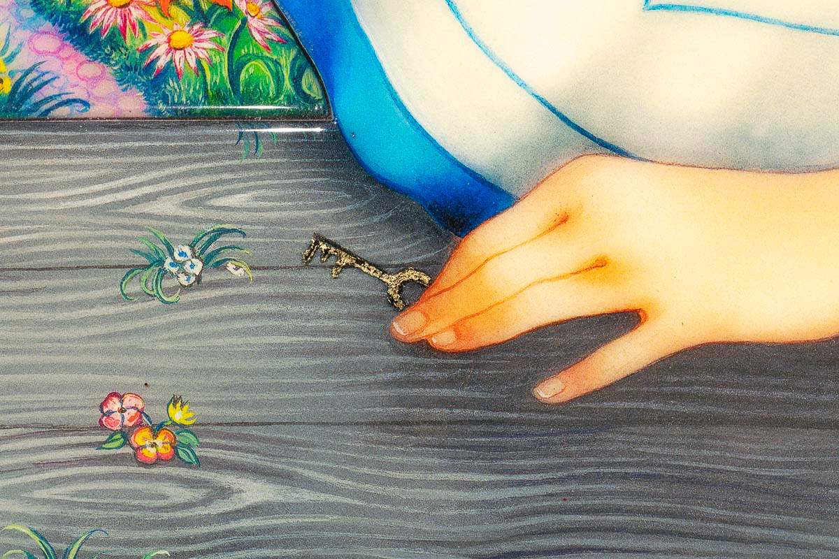 Alice Finds the Little Door - RARE Edition - SOLD by artist Kerry Darlington - Wyecliffe Galleries