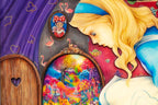 Alice Finds the Little Door - RARE Edition - SOLD by artist Kerry Darlington - Wyecliffe Galleries