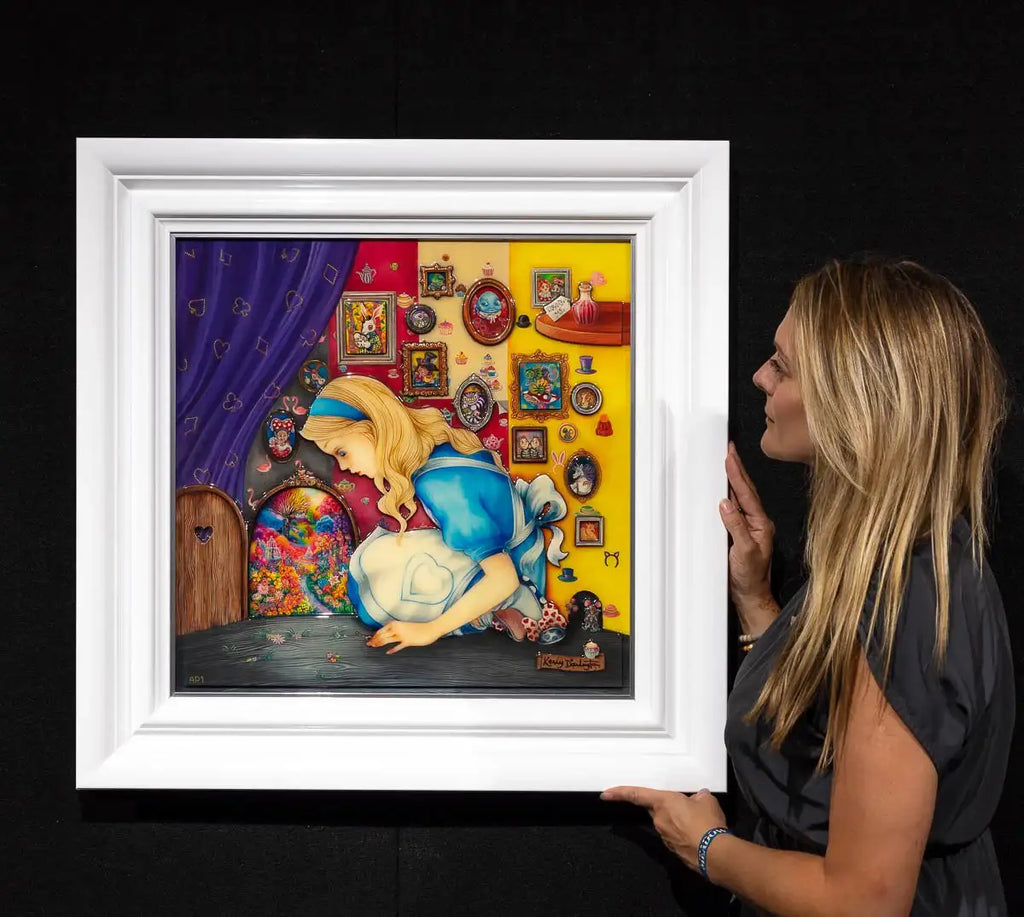 Alice Finds the Little Door - RARE Edition - SOLD by artist Kerry Darlington - Wyecliffe Galleries