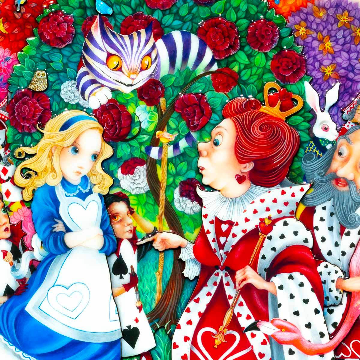 Alice In the Rose Garden - Edition by artist Kerry Darlington - Wyecliffe Galleries