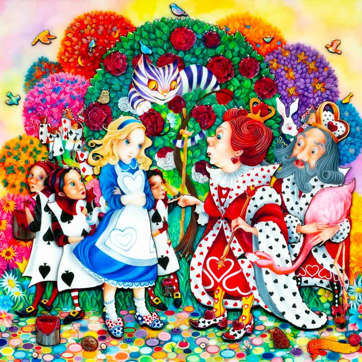 Alice In the Rose Garden - Edition by artist Kerry Darlington - Wyecliffe Galleries