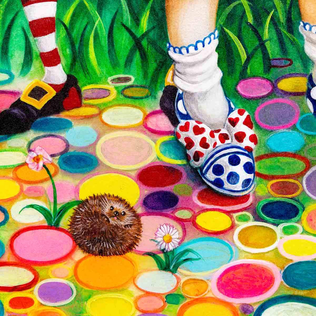 Alice in the Rose Garden - Original - SOLD by artist Kerry Darlington - Wyecliffe Galleries