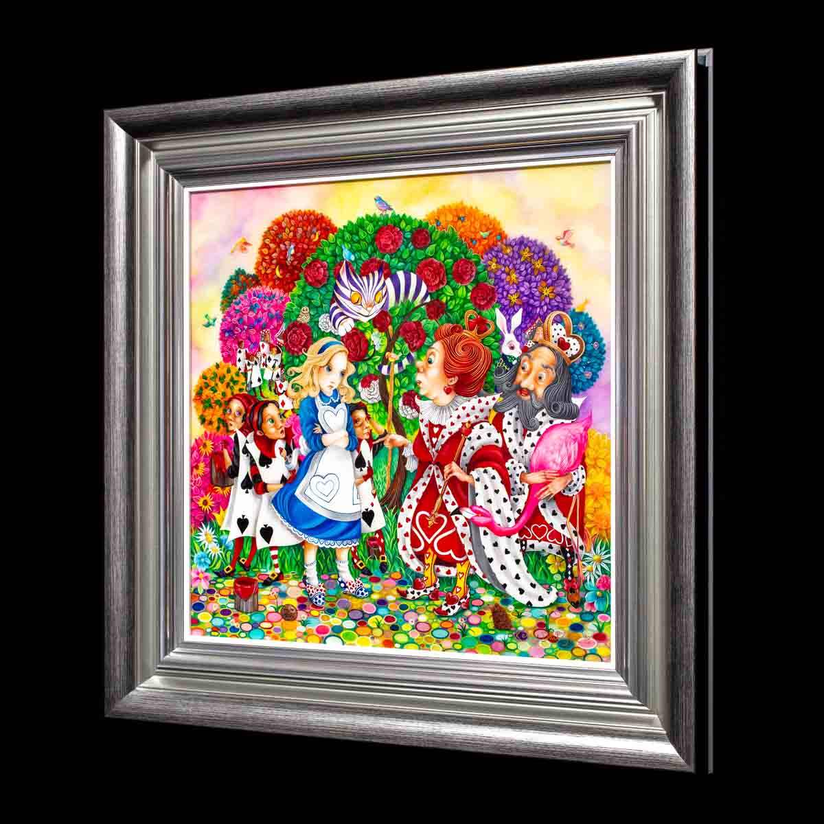 Alice in the Rose Garden - Original - SOLD by artist Kerry Darlington - Wyecliffe Galleries
