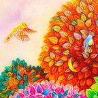 Alice in the Rose Garden - Original - SOLD by artist Kerry Darlington - Wyecliffe Galleries