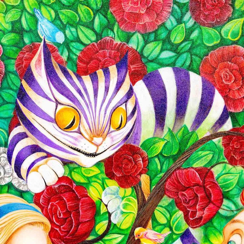 Alice in the Rose Garden - Original - SOLD by artist Kerry Darlington - Wyecliffe Galleries