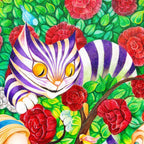 Alice in the Rose Garden - Original - SOLD by artist Kerry Darlington - Wyecliffe Galleries