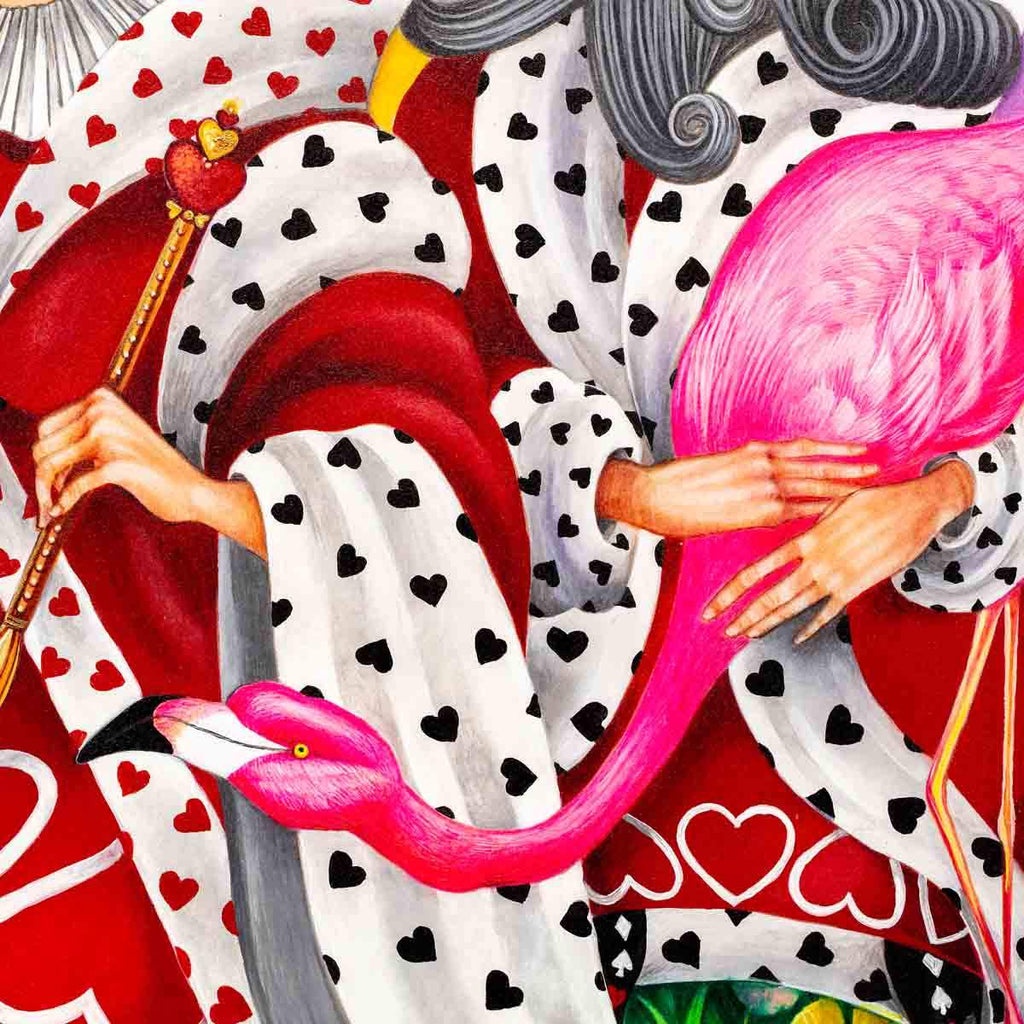 Alice in the Rose Garden - Original - SOLD by artist Kerry Darlington - Wyecliffe Galleries