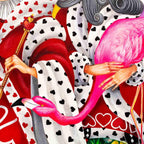 Alice in the Rose Garden - Original - SOLD by artist Kerry Darlington - Wyecliffe Galleries