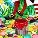 Alice in the Rose Garden - Original - SOLD by artist Kerry Darlington - Wyecliffe Galleries