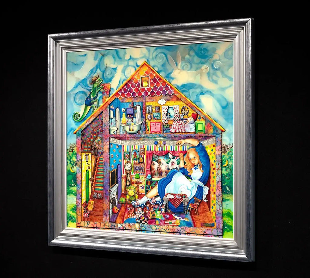 Alice in William Rabbits House - Deluxe Edition by artist Kerry Darlington - Wyecliffe Galleries