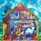 Alice in William Rabbits House - Rare Artist Proof Edition - SOLD OUT by artist Kerry Darlington - Wyecliffe Galleries