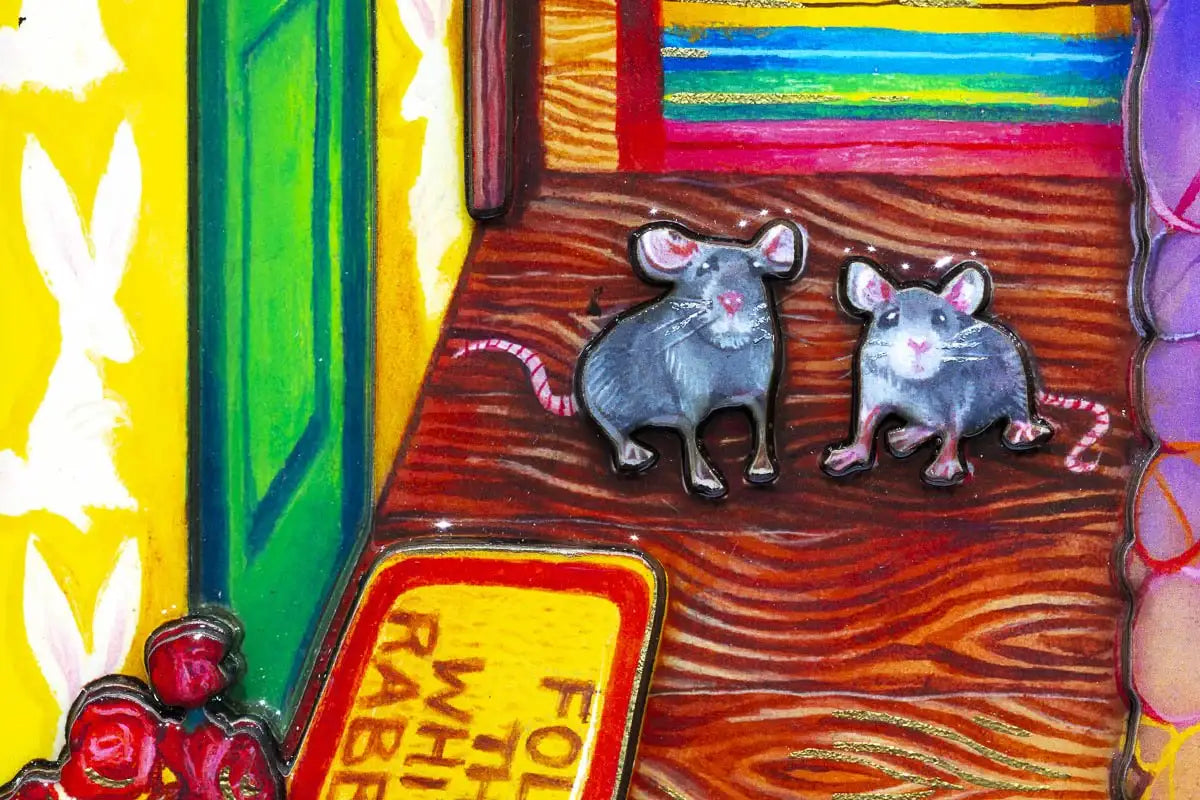 Alice in William Rabbits House - Rare Artist Proof Edition - SOLD OUT by artist Kerry Darlington - Wyecliffe Galleries