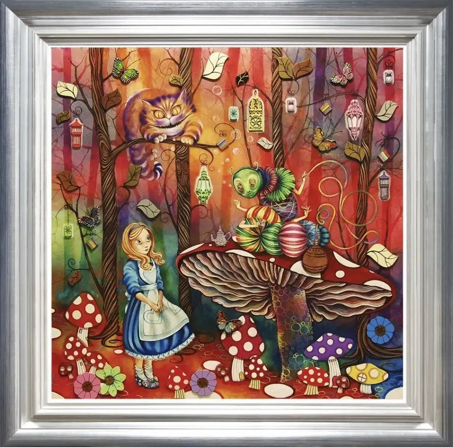 Alice Meets the Caterpillar - Edition - SOLD OUT by artist Kerry Darlington - Wyecliffe Galleries