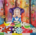 Alice - Original - SOLD by artist Kerry Darlington - Wyecliffe Galleries
