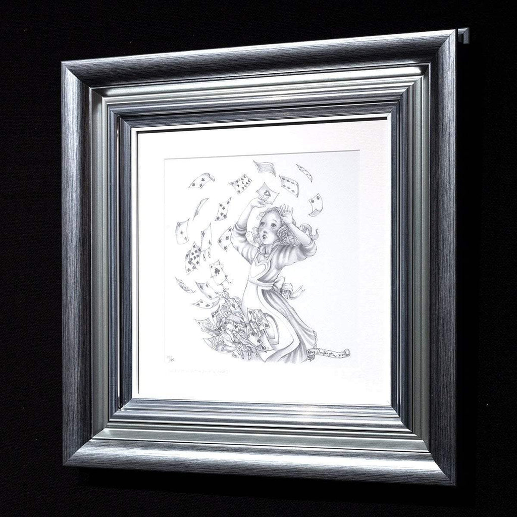Alice Pencil Sketch Boutique Editions - non matching set of 4 - SOLD OUT by artist Kerry Darlington - Wyecliffe Galleries