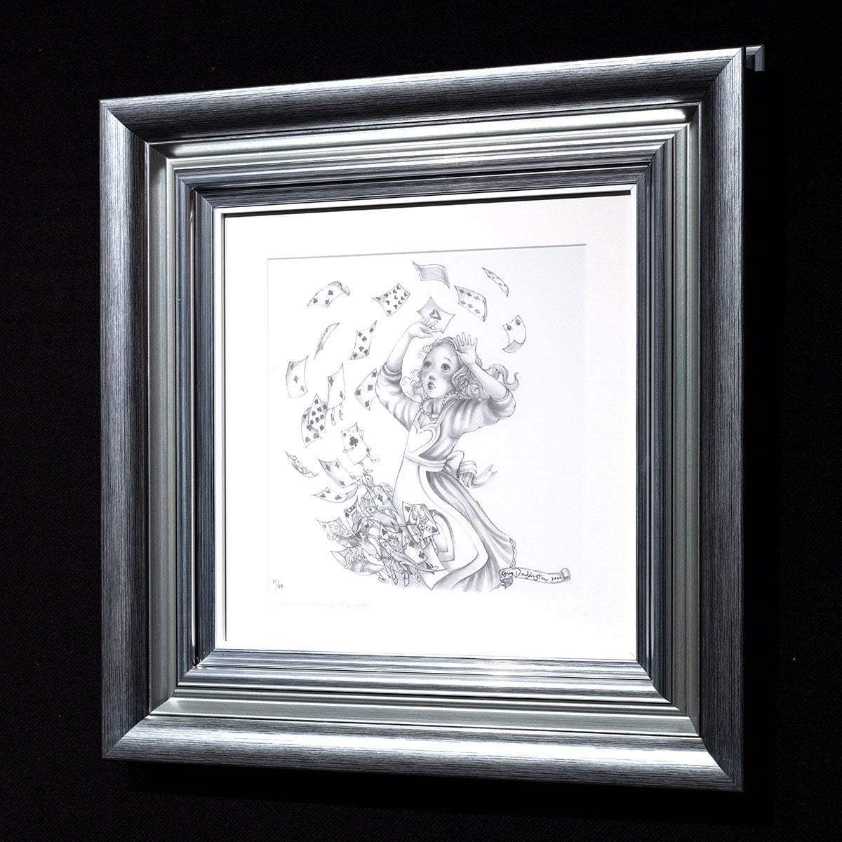Alice Pencil Sketch Boutique Editions - non matching set of 4 - SOLD OUT by artist Kerry Darlington - Wyecliffe Galleries