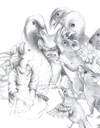 Alice Pencil Sketch Boutique Editions - non matching set of 4 - SOLD OUT by artist Kerry Darlington - Wyecliffe Galleries