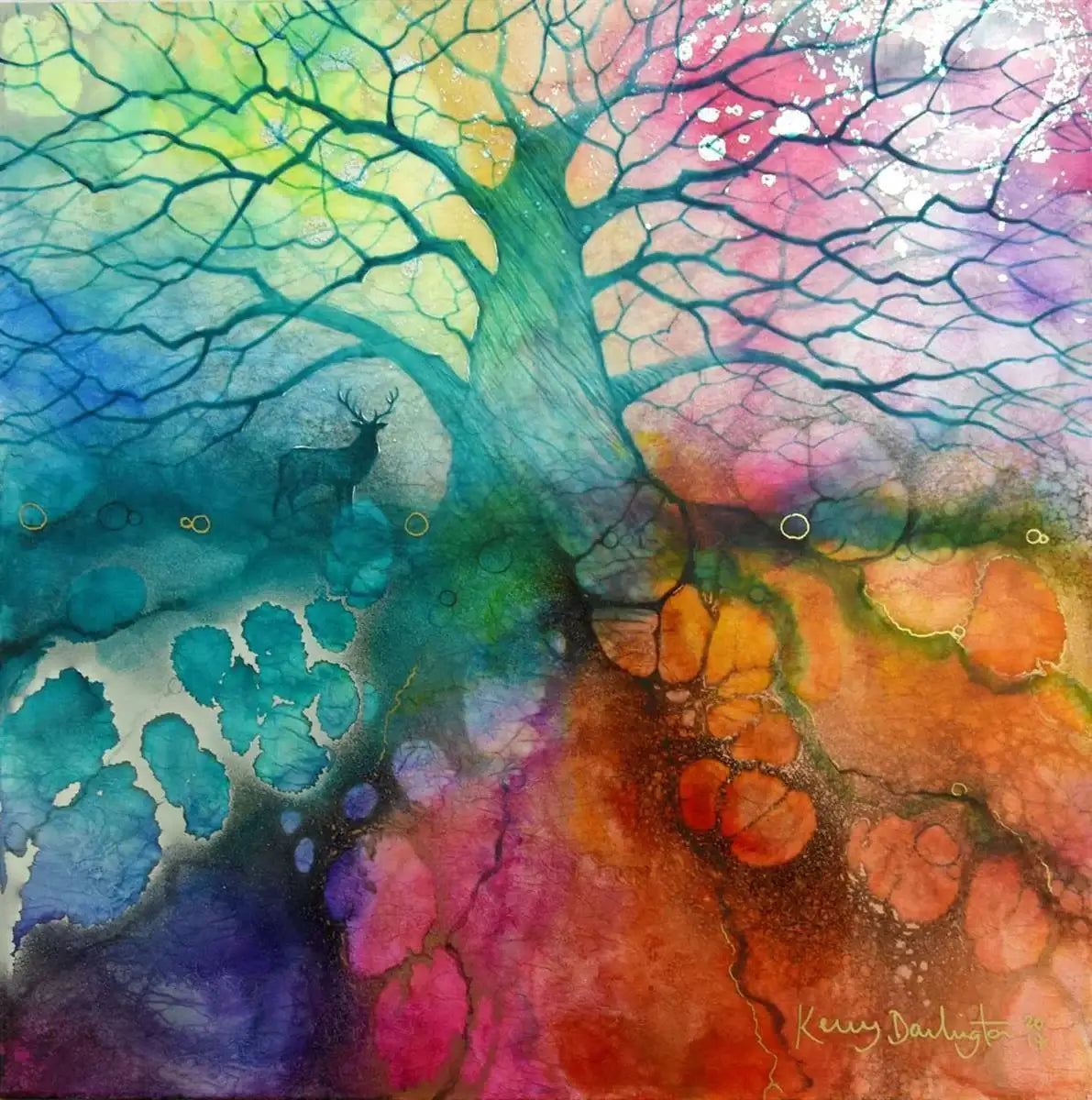 Amrita - Original - SOLD by artist Kerry Darlington - Wyecliffe Galleries