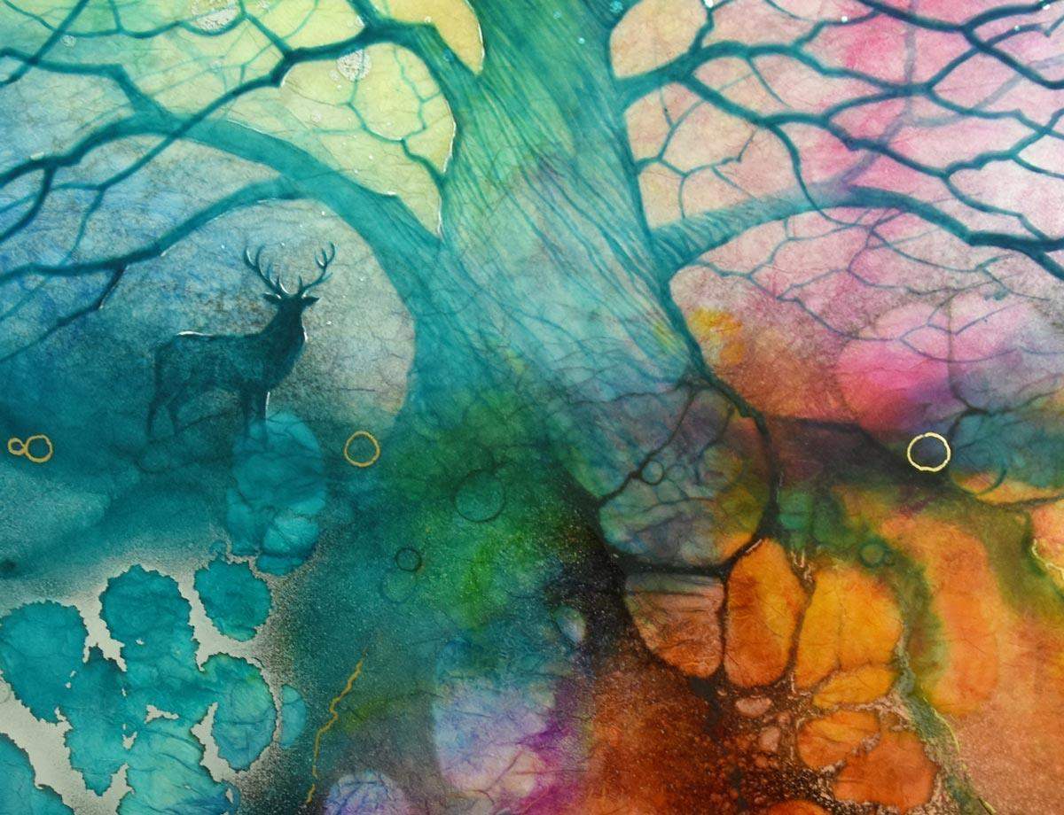 Amrita - Original - SOLD by artist Kerry Darlington - Wyecliffe Galleries