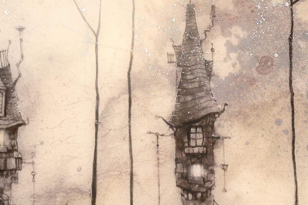 Godric's Lane & Strangeauld Place - Artist Proof - Matching Set 2018 by artist Kerry Darlington - Wyecliffe Galleries