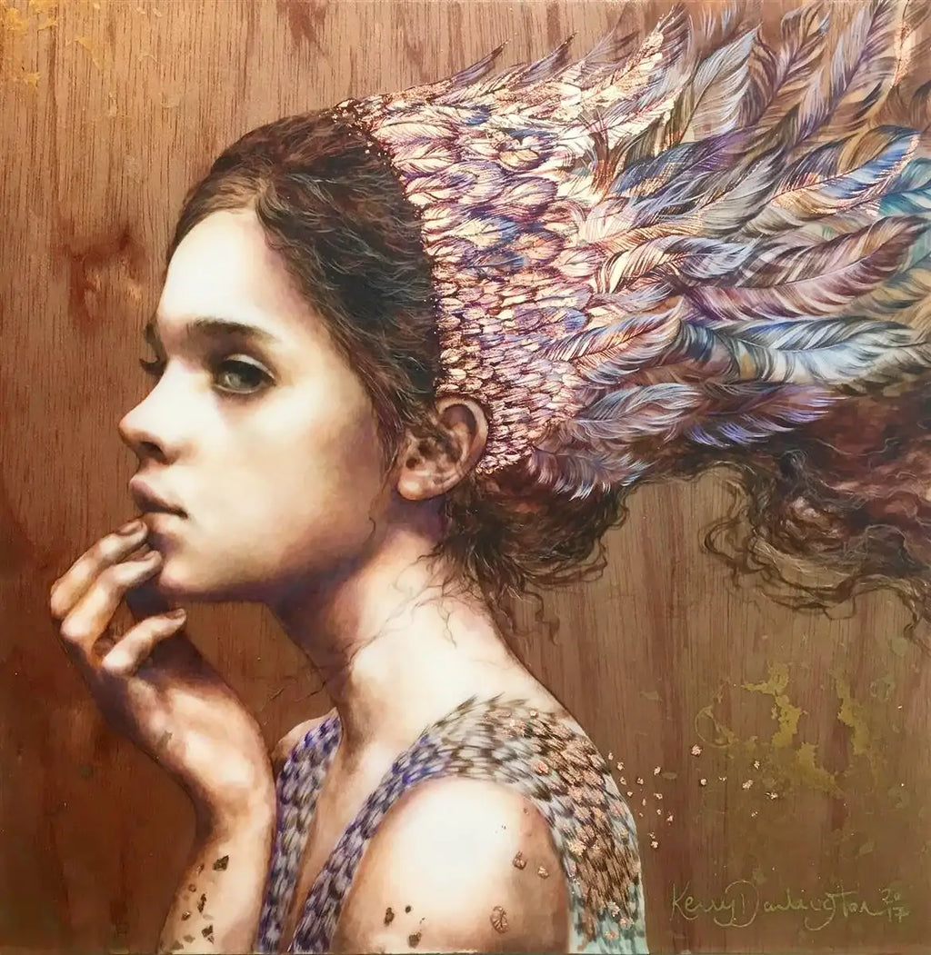 Boutique Faces, AP Set 2017 - SOLD OUT by artist Kerry Darlington - Wyecliffe Galleries