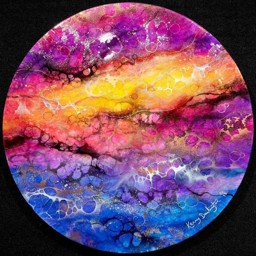 Aquarius - Original - SOLD by artist Kerry Darlington - Wyecliffe Galleries